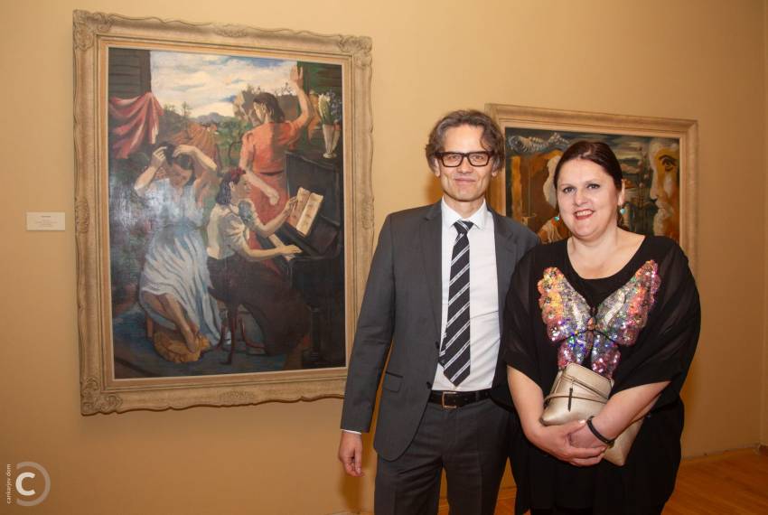 Uršula Cetinski, generalna direktorica CD in Goran Milovanović, direktor Galerije Božidar Jakac, foto Marko Vavpotič