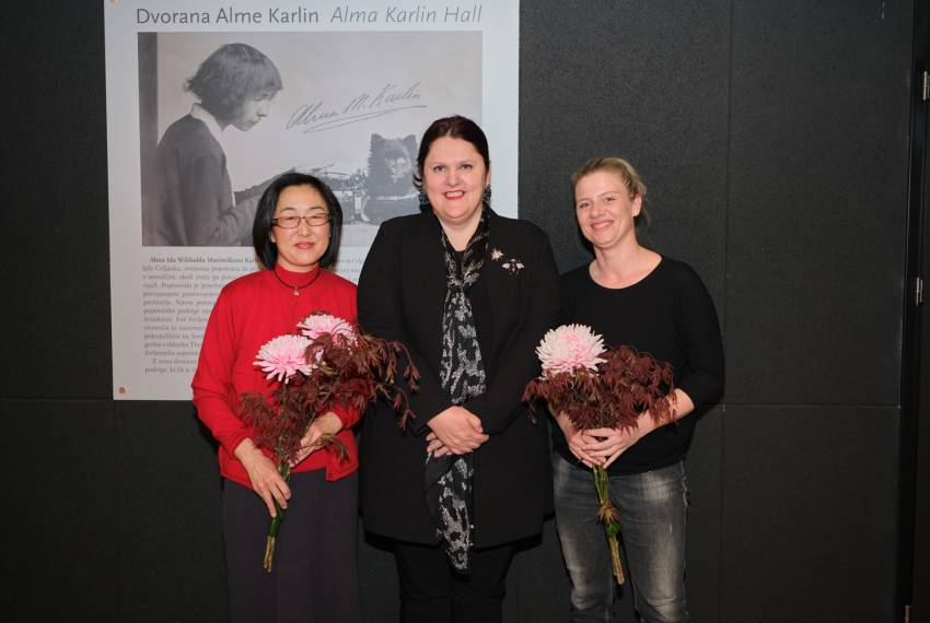 doc. dr. Nagise Moritoki Škof, Uršula Cetinski, Jana Zupančič, foto Mediaspeed